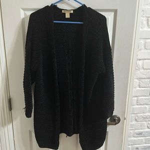 Cozy Black Oversized Sweater L